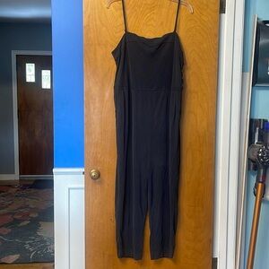 NWT Anthropologie Navy Corded Jumpsuit XL